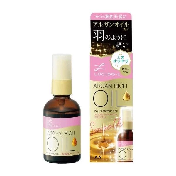 Dầu dưỡng tóc Lucido Argan 60ml hồng nhạt (suôn mượt)