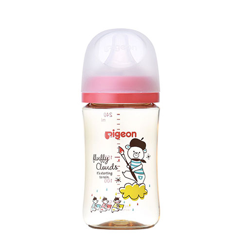 BÌNH SỮA PIGEON NĐ CỔ RỘNG 240ML ĐỎ