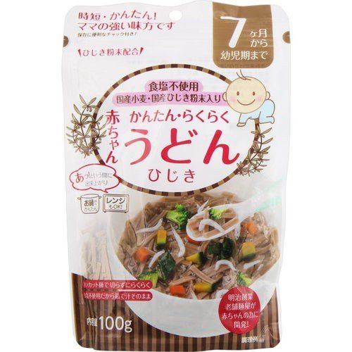 Mì udon Tanabiki tách muối vị rong biển cho bé 7 tháng 100g