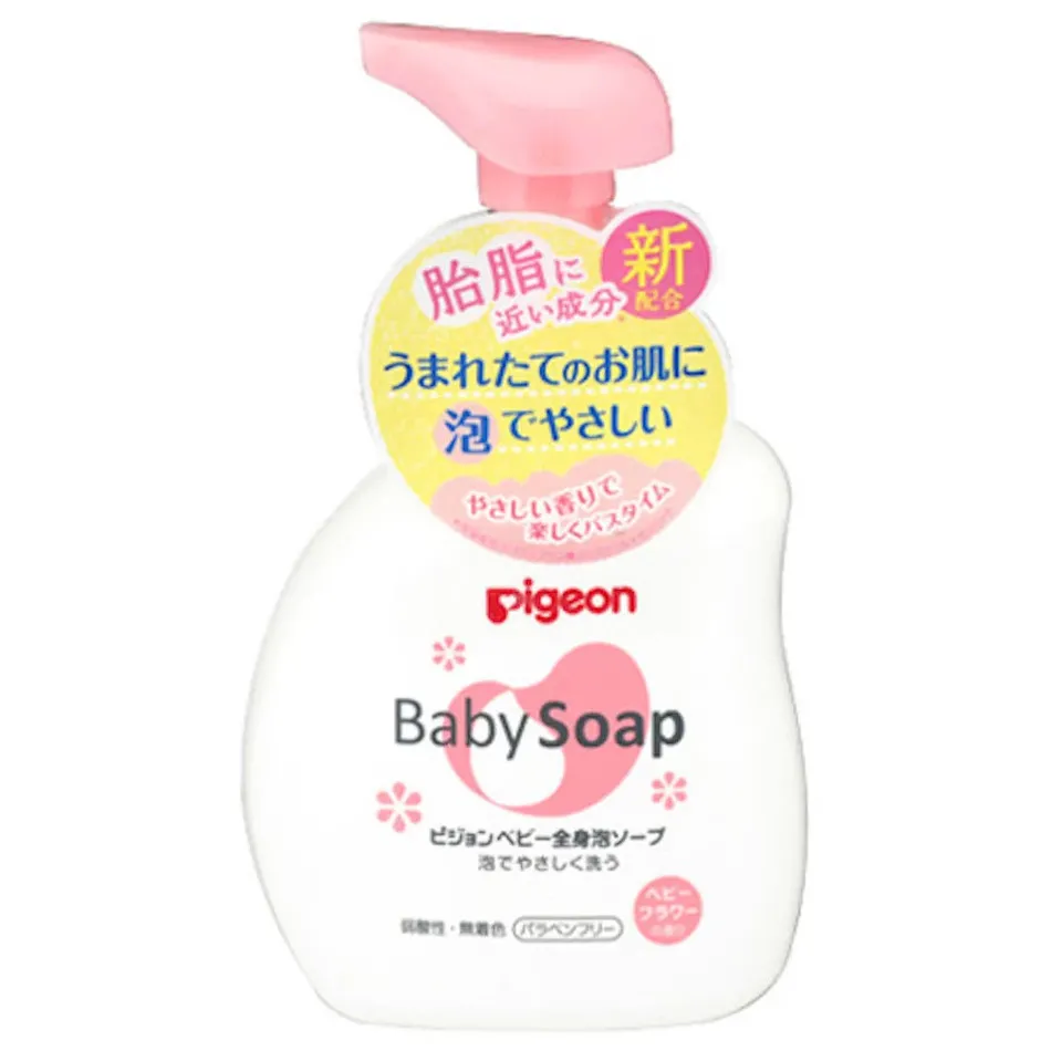 Sữa tắm gội trẻ em Baby Soap Pigeon hương hoa 500mL