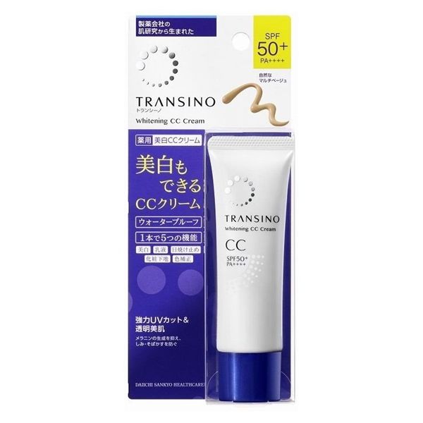 Kem trang điểm trị nám dưỡng trắng Transino Whitening CC Cream 30g-Hàng  Nhật Bản Mỹ Phẩm