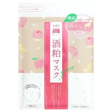 Mặt nạ bã rượu Sake, đào pdc wafood made túi 7 miếng