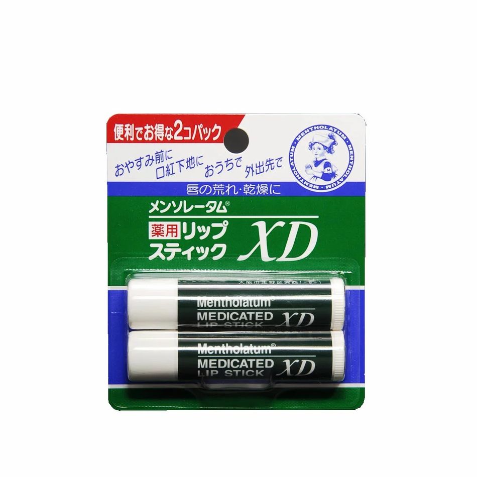 Set 2 son dưỡng ẩm Rohto Mentholatum Medicated XD 4g