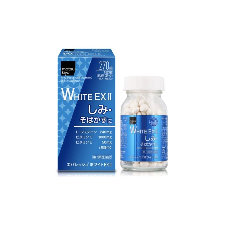 Viên uống trắng da trị nám White Ex II 270 viên