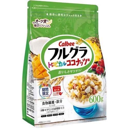 Ngũ cốc Calbee vị xoài, dừa xanh lá 600g-Hàng Nhật Bản Thực Phẩm
